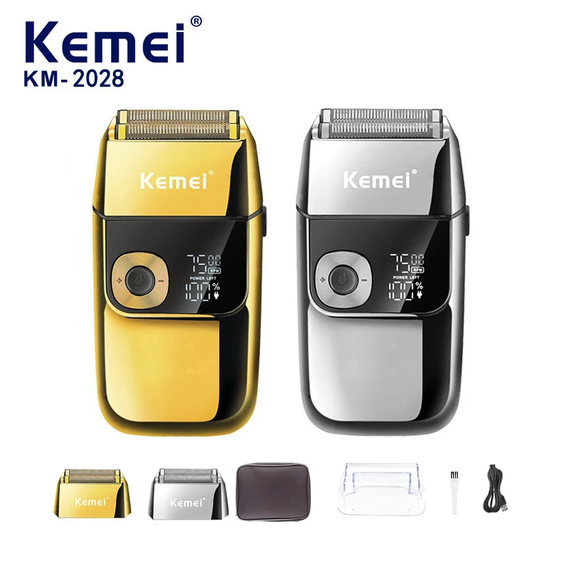 Kemei 2028 Face Razors for Men Electric Razor Beard Trimmer Rechargeable Head Shaver for Bald Men Digital Display Shaver Machine
Kemei 2028 Face Razors for Men Electric Razor Beard Trimmer Rechargeable Head Shaver for Bald Men Digital Display Shaver Machine