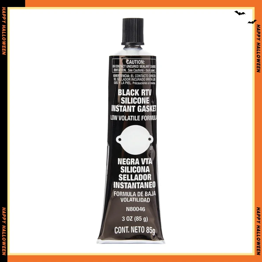 RTV Black Silicone Sealant - 3 oz Tube for DIY Waterproofing & Repairs
RTV Black Silicone Sealant - 3 oz Tube for DIY Waterproofing & Repairs