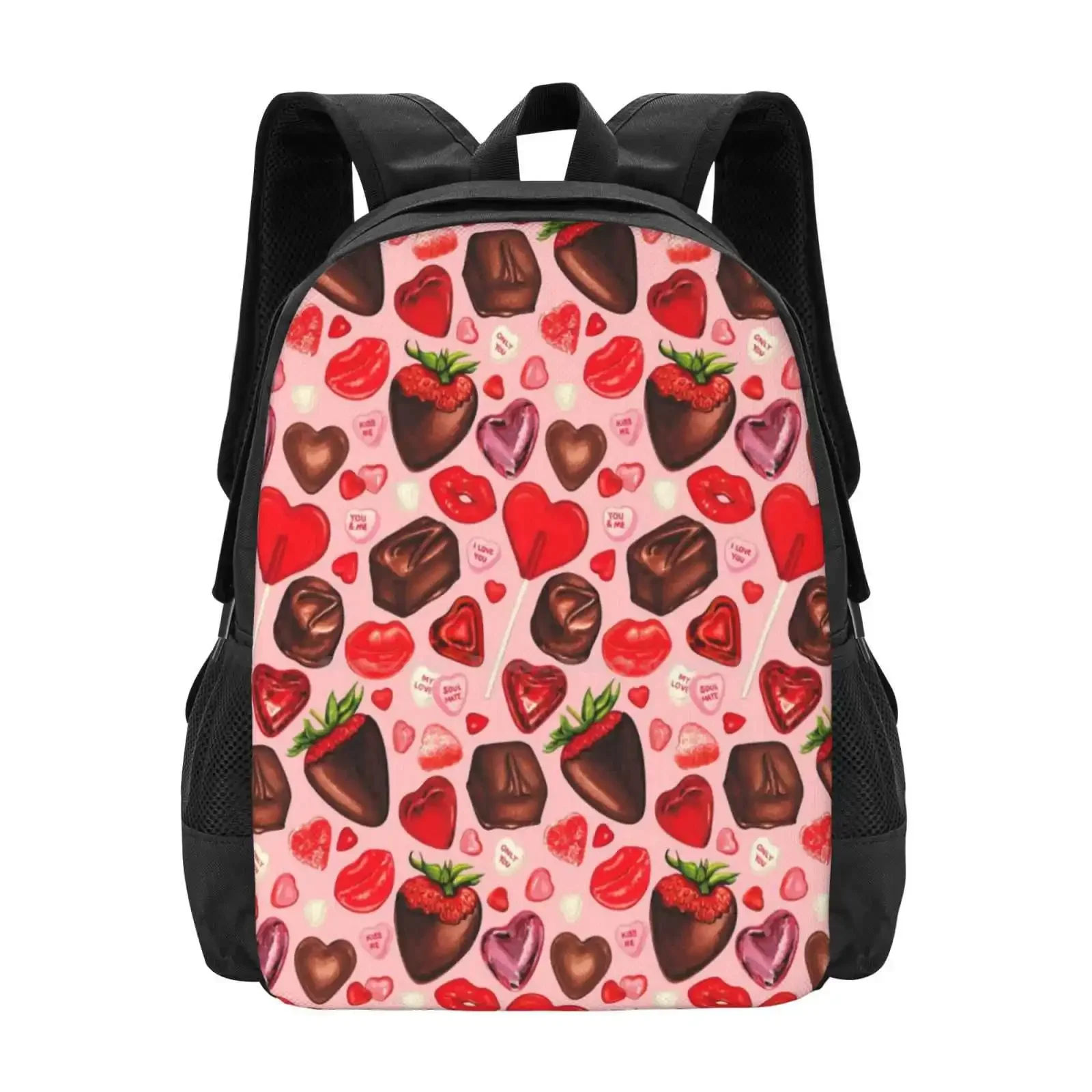 Valentine'S Day Candy Pattern - Pink Hot Sale Schoolbag Backpack Fashion Bags Valentines Candy Vintage Retro Heart Love
Valentine'S Day Candy Pattern - Pink Hot Sale Schoolbag Backpack Fashion Bags Valentines Candy Vintage Retro Heart Love