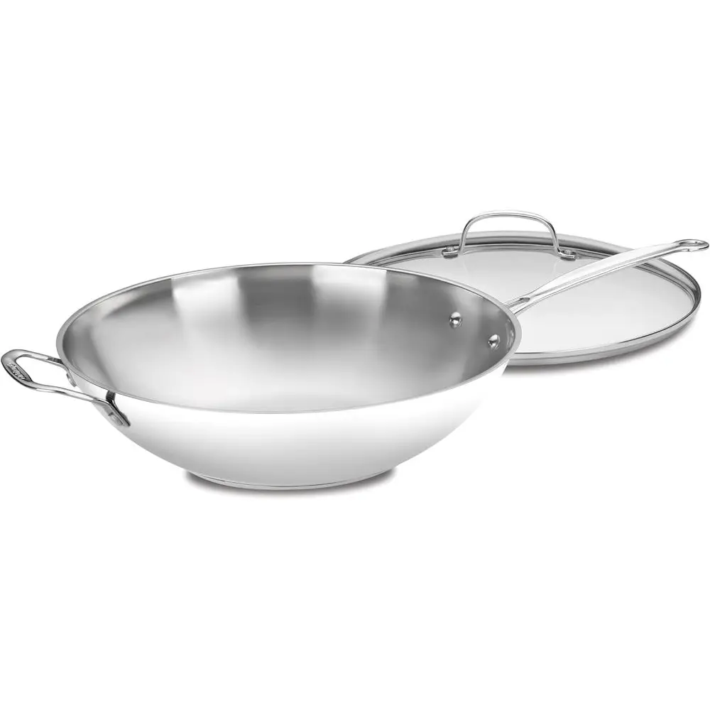 14-Inch Non-stick Frying Pan with Heat-Resistant Handle and Glass Lid, Stainless Steel, Model 726-38H
14-Inch Non-stick Frying Pan with Heat-Resistant Handle and Glass Lid, Stainless Steel, Model 726-38H