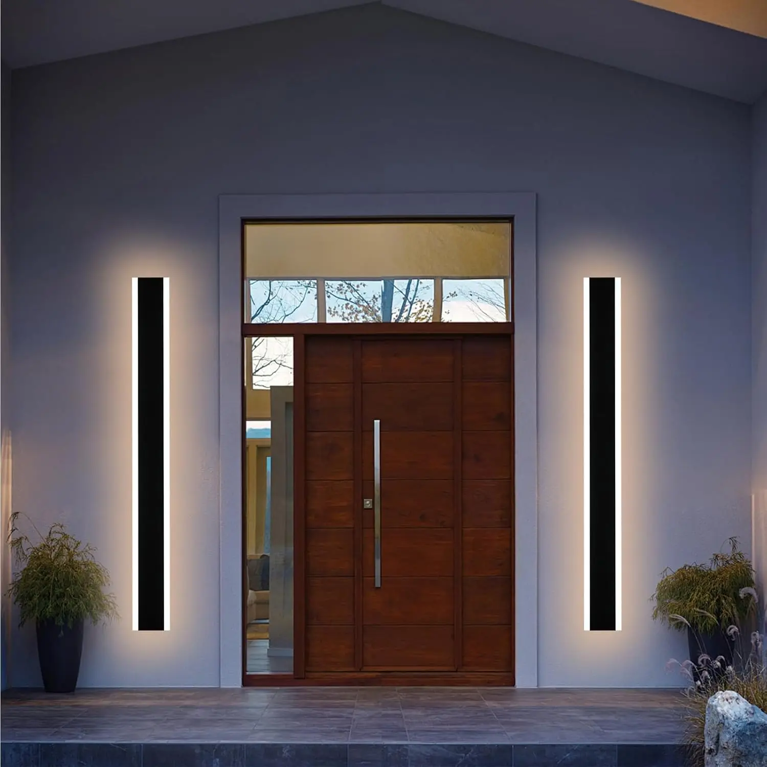 Long Linear Outdoor LED Wall Sconce, IP65 Waterproof Wall Lamp Entrance Lighting with Build-in Integrated LED & 5 Color
Long Linear Outdoor LED Wall Sconce, IP65 Waterproof Wall Lamp Entrance Lighting with Build-in Integrated LED & 5 Color