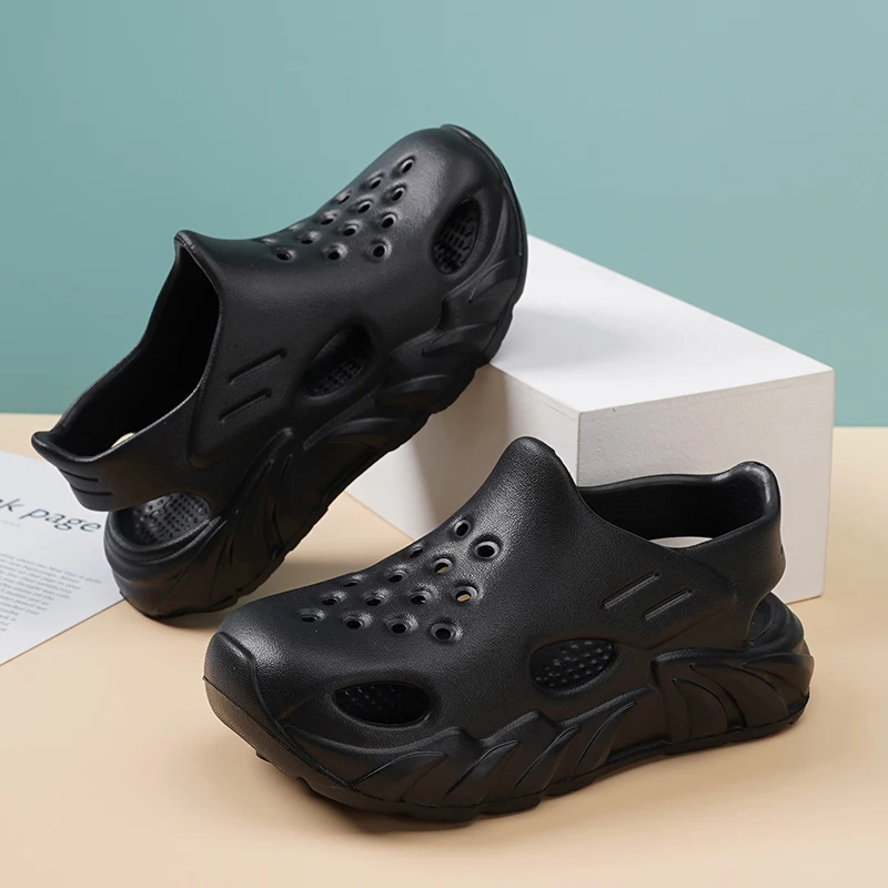A Pair Kids Breathable Clogs Anti-slip Wear-resistant Thick Sole Hollow Out Outdoor Beach Casual Slides QT-6030
A Pair Kids Breathable Clogs Anti-slip Wear-resistant Thick Sole Hollow Out Outdoor Beach Casual Slides QT-6030