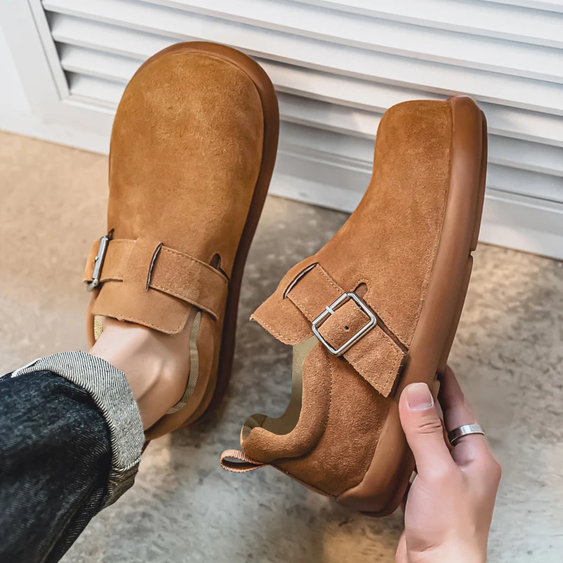 2025 Spring Men's Loafers Retro Buckle Low Cut Flat Shoes Men Suede Leather Casual Shoes Man Designer Shoes zapatos de hombre
2025 Spring Men's Loafers Retro Buckle Low Cut Flat Shoes Men Suede Leather Casual Shoes Man Designer Shoes zapatos de hombre