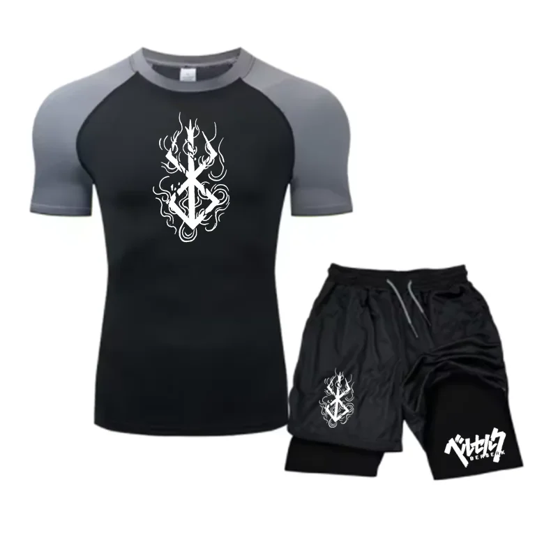 Men's Muscle-Hugging Compression Set, Quick Dry T-Shirt and Shorts, Great for Gym Training and Strength Workouts
Men's Muscle-Hugging Compression Set, Quick Dry T-Shirt and Shorts, Great for Gym Training and Strength Workouts
