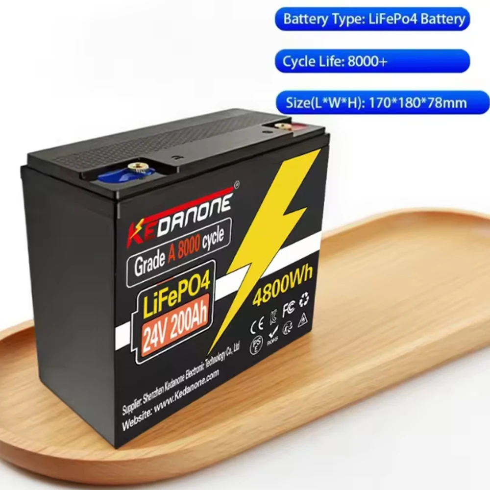 24V 5280Wh 220Ah LiFePO4 Lithium Battery, Built-in 200A BMS, Rechargeable Battery, for RV/Camper, Solar, Marine, Overland/V
24V 5280Wh 220Ah LiFePO4 Lithium Battery, Built-in 200A BMS, Rechargeable Battery, for RV/Camper, Solar, Marine, Overland/V