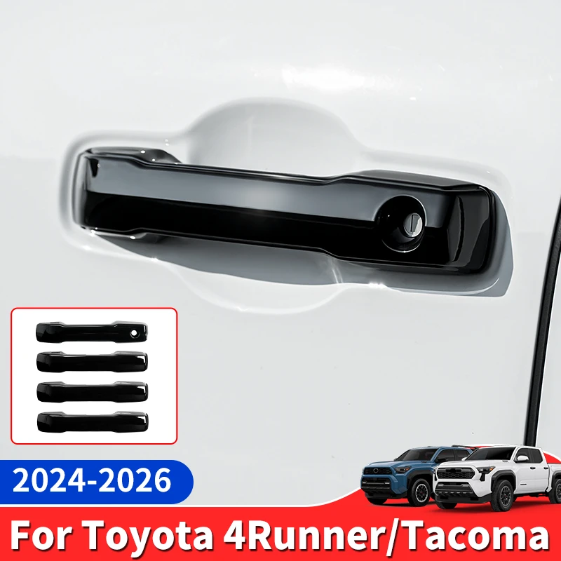 Для Toyota 4Runner 2024-2026 Tacoma: черные накладки на ручки дверей, защита лакокрасочного покрытия, АБС-пластик, внешние аксессуары для стайлинга
Для Toyota 4Runner 2024-2026 Tacoma: черные накладки на ручки дверей, защита лакокрасочного покрытия, АБС-пластик, внешние аксессуары для стайлинга