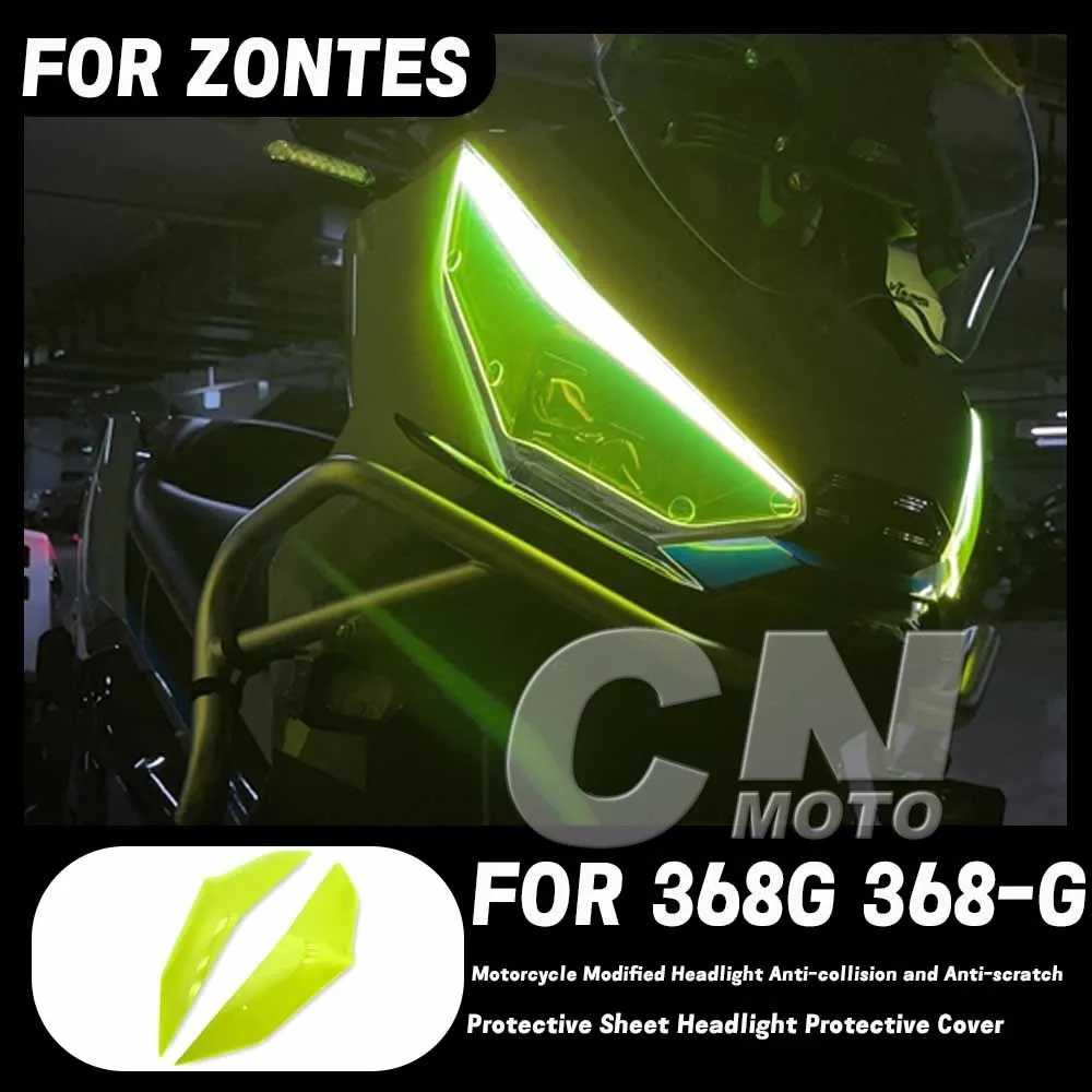 Motorcycle Modified Headlight Anti-collision and Anti-scratch Protective Sheet Headlight Protective Cover FOR ZONTES 368G 368-G