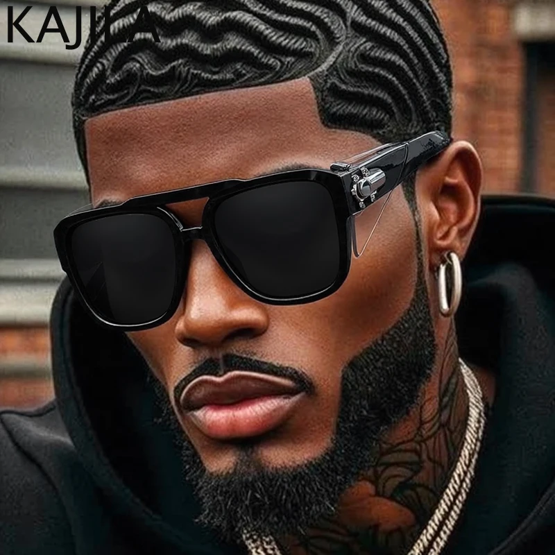 Oversized Square Punk Shield Sunglasses Men 2026 Luxury Brand Big Vintage Trendy Sun Glasses Male Retro Double Beam Shades UV400
Oversized Square Punk Shield Sunglasses Men 2026 Luxury Brand Big Vintage Trendy Sun Glasses Male Retro Double Beam Shades UV400