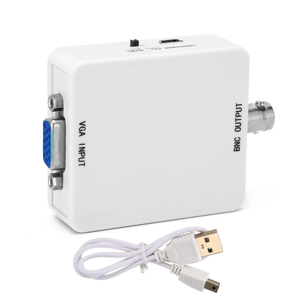 Easy To Use 1920 @ 60Hz VGA To BNC Converter Multi-function Plug and Play HD Video Adapter PAL/NTSC Format Home Theater
Easy To Use 1920 @ 60Hz VGA To BNC Converter Multi-function Plug and Play HD Video Adapter PAL/NTSC Format Home Theater