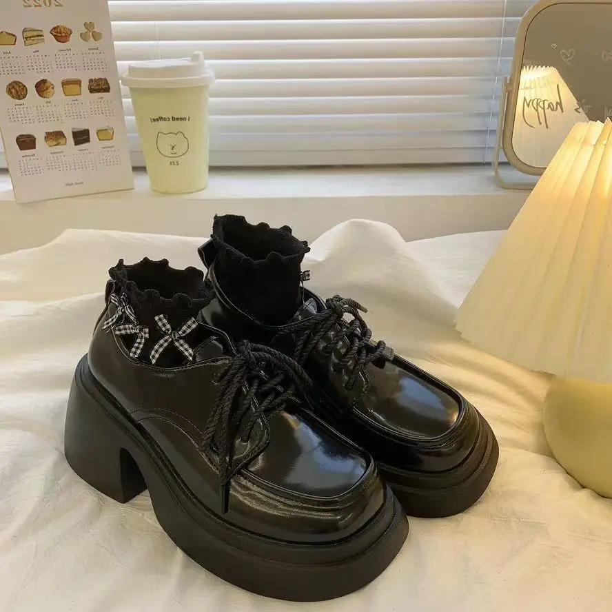 New Shoes Women High-heeled shoes Loafers Students Uniform High Heels Platform Shoes Strappy platform shoes with chunky heels
New Shoes Women High-heeled shoes Loafers Students Uniform High Heels Platform Shoes Strappy platform shoes with chunky heels