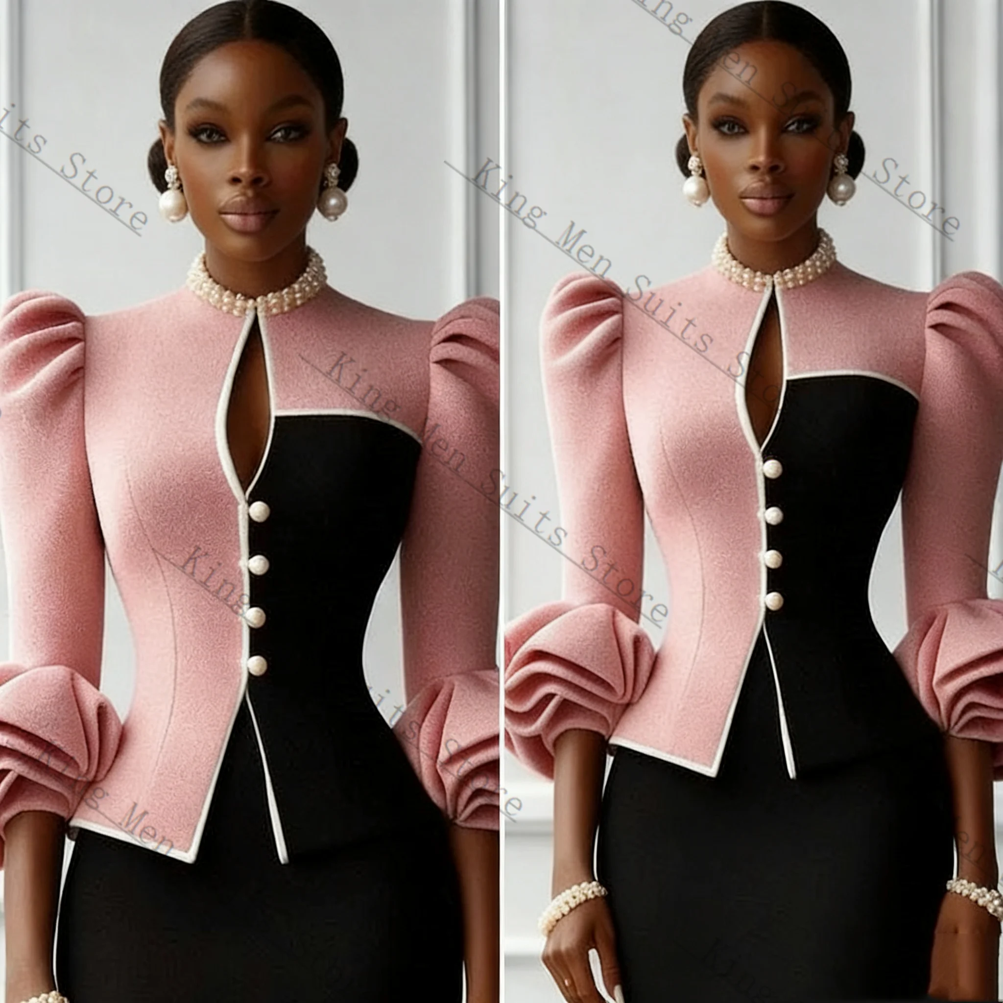Black Pink Women Suit Set 2 Pcs Blazer+Prom Dress 3D Flower Spring Customized Formal Office Wedding Tuxedos Coat Prom Jacket
Black Pink Women Suit Set 2 Pcs Blazer+Prom Dress 3D Flower Spring Customized Formal Office Wedding Tuxedos Coat Prom Jacket