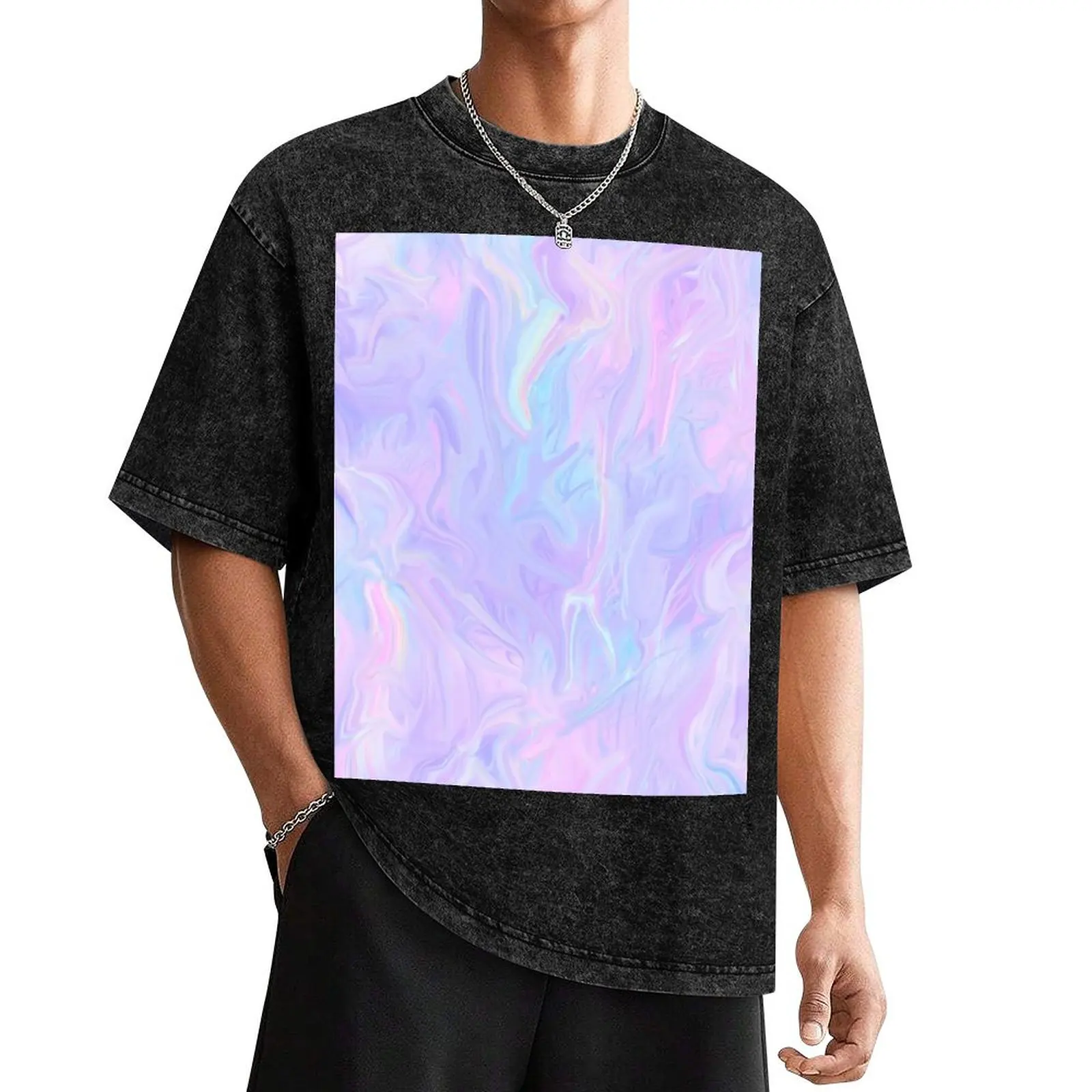 Pink Holographic Pastel Color Print T-Shirt quick drying anime t shirts luxury clothes men
Pink Holographic Pastel Color Print T-Shirt quick drying anime t shirts luxury clothes men