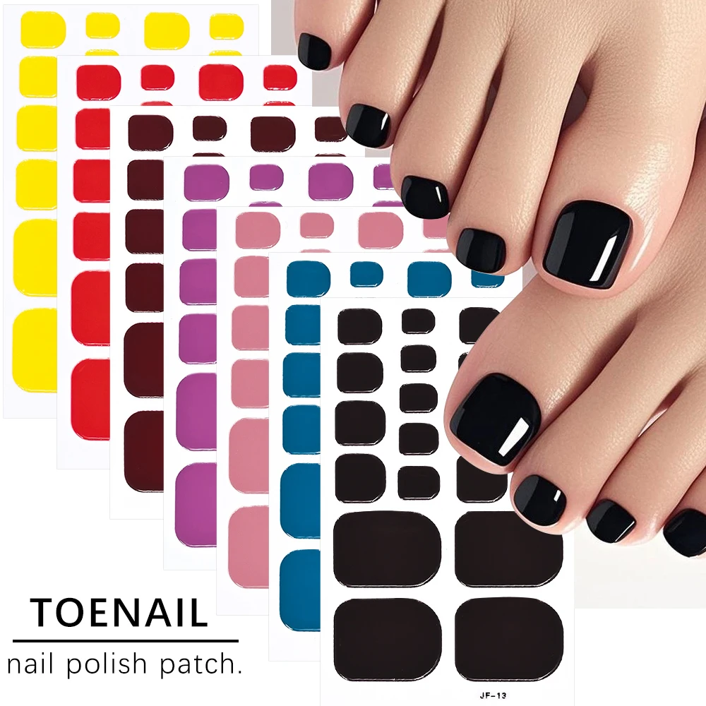 22Tips Pure Color Toe Nail Decals Summer Toenail Wraps Baking-Free Foot Nail Sticker 1pcs Self-Adhesive Full Cover Toe Nail Deco
22Tips Pure Color Toe Nail Decals Summer Toenail Wraps Baking-Free Foot Nail Sticker 1pcs Self-Adhesive Full Cover Toe Nail Deco