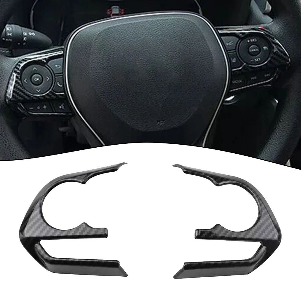 2X Car Steering Wheel Button Panel Cover Trim Sticker For Toyota For RAV4 19-23 Carbon Fiber Style Silver ABS Brand New
2X Car Steering Wheel Button Panel Cover Trim Sticker For Toyota For RAV4 19-23 Carbon Fiber Style Silver ABS Brand New