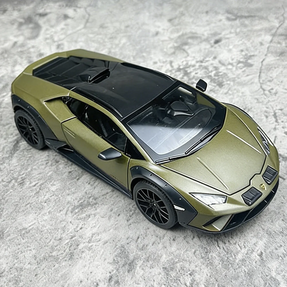 Масштабная модель автомобиля 1:18 Lamborghini Huracan Sterrato, литая под давлением, с эффектами света и звука, открывающиеся двери, подарок для детей на Рождество
Масштабная модель автомобиля 1:18 Lamborghini Huracan Sterrato, литая под давлением, с эффектами света и звука, открывающиеся двери, подарок для детей на Рождество