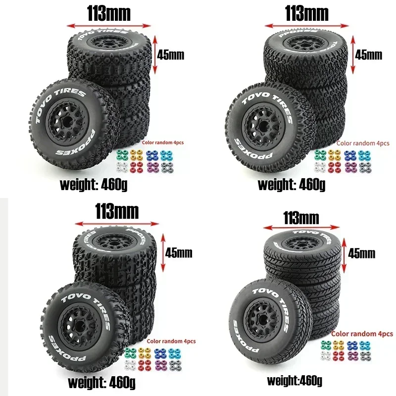 4pcs 112mm 1/10 Short Course Truck Tires Tyre Wheel With 12mm Hex For Slash Arrma Senton HuanQi 727 Vkar 10sc Hpi Rc Car
4pcs 112mm 1/10 Short Course Truck Tires Tyre Wheel With 12mm Hex For Slash Arrma Senton HuanQi 727 Vkar 10sc Hpi Rc Car