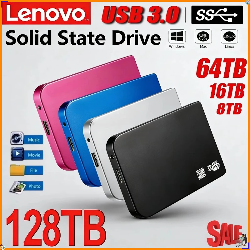 Внешний SSD-накопитель Lenovo 2 ТБ/4 ТБ, USB 3.1, высокоскоростной, портативный, ультратонкий, для ноутбуков и настольных ПК
Внешний SSD-накопитель Lenovo 2 ТБ/4 ТБ, USB 3.1, высокоскоростной, портативный, ультратонкий, для ноутбуков и настольных ПК