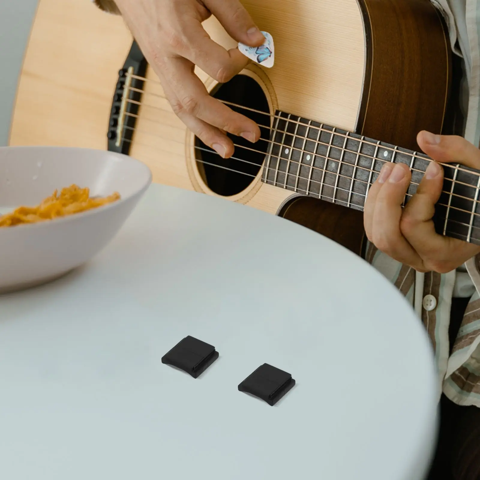 8 Pcs Guitar Picks Holder Black Silicone Ukulele Accessory Portable Storage Clip for Acoustic Electric Guitarists
8 Pcs Guitar Picks Holder Black Silicone Ukulele Accessory Portable Storage Clip for Acoustic Electric Guitarists