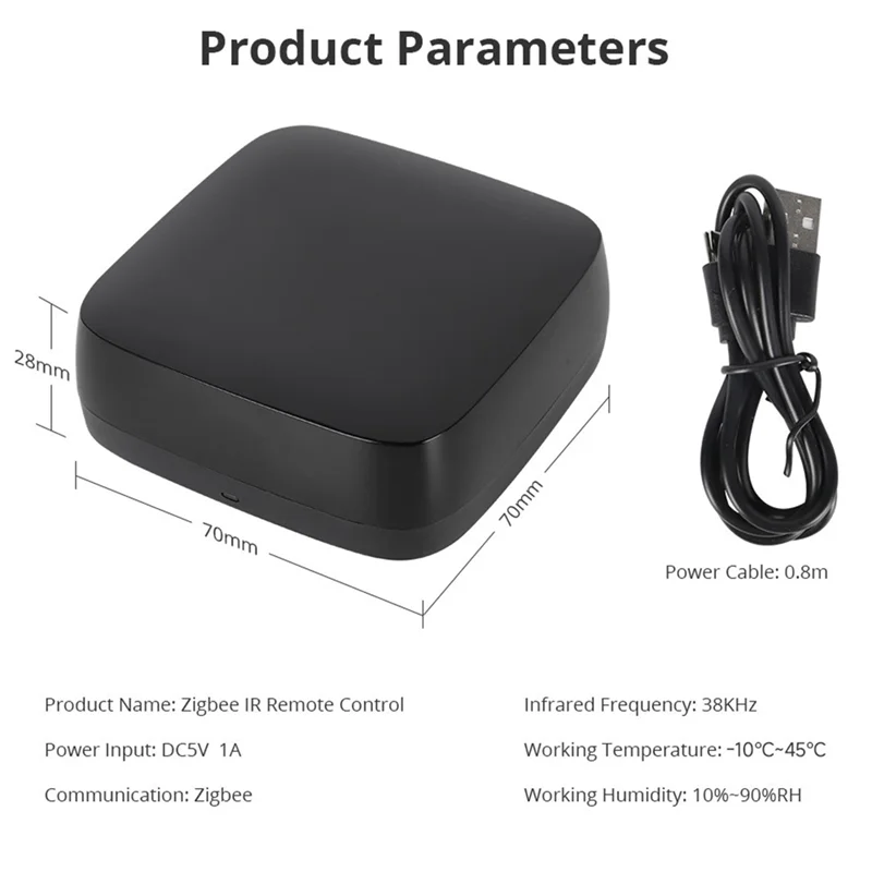 Mobile Phone App Controlled Tuya Zigbee Infrared Remote Control Intelligent Universal Voice Remote Control For Multiple Devices
Mobile Phone App Controlled Tuya Zigbee Infrared Remote Control Intelligent Universal Voice Remote Control For Multiple Devices