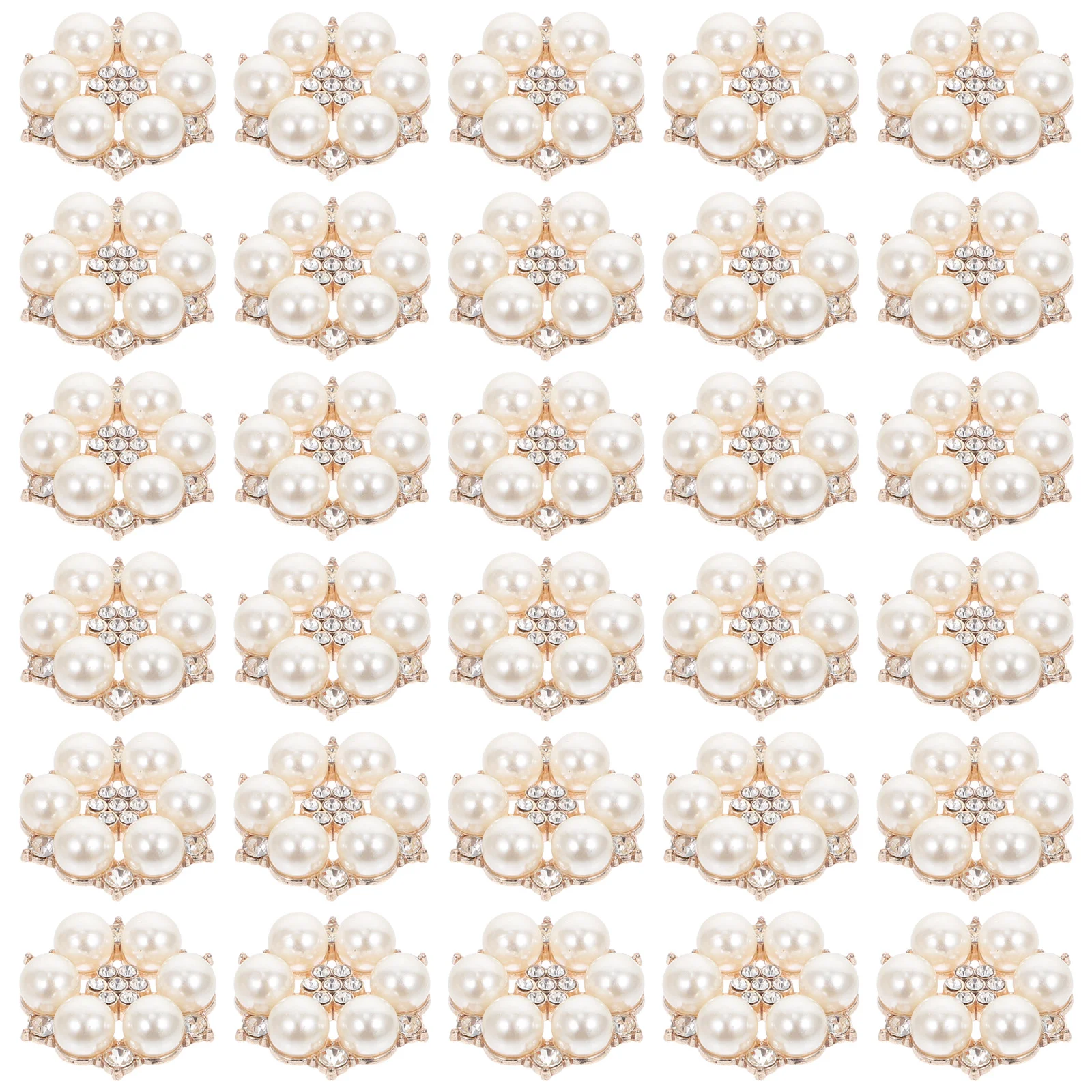 30 Pcs Pearl Flower DIY Crafts Making Accessories Rhinestone Buttons Suitcase Jewelry Necklace Clothes Brooch Delicate
30 Pcs Pearl Flower DIY Crafts Making Accessories Rhinestone Buttons Suitcase Jewelry Necklace Clothes Brooch Delicate