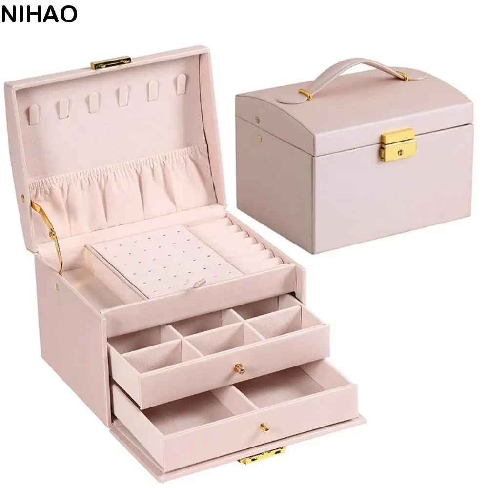 PU Leather Jewelry Packing Bag Rings Necklace Multi-layer Jewelry Storage Case Bracelet Earrings Large Capacity
PU Leather Jewelry Packing Bag Rings Necklace Multi-layer Jewelry Storage Case Bracelet Earrings Large Capacity