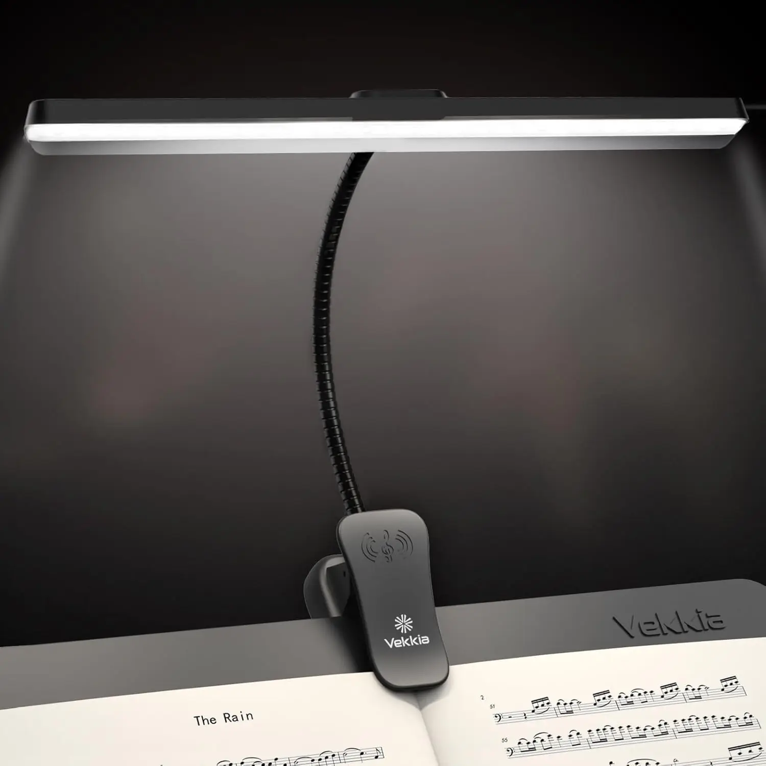 116 LED Rechargeable Music Stand Light, Foldable Clip-on Lamp with 5 Brightness & 3 Color Temp, Eye-Protective for Piano Reading
116 LED Rechargeable Music Stand Light, Foldable Clip-on Lamp with 5 Brightness & 3 Color Temp, Eye-Protective for Piano Reading