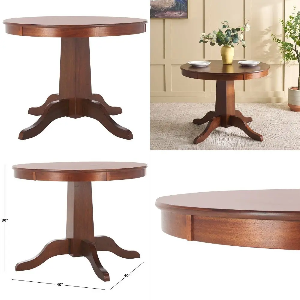 Home Collection Sergio Rustic Cafe Brown Round Dining Table, Traditional Pedestal Design, Seats up to 4 DTB9215A
Home Collection Sergio Rustic Cafe Brown Round Dining Table, Traditional Pedestal Design, Seats up to 4 DTB9215A