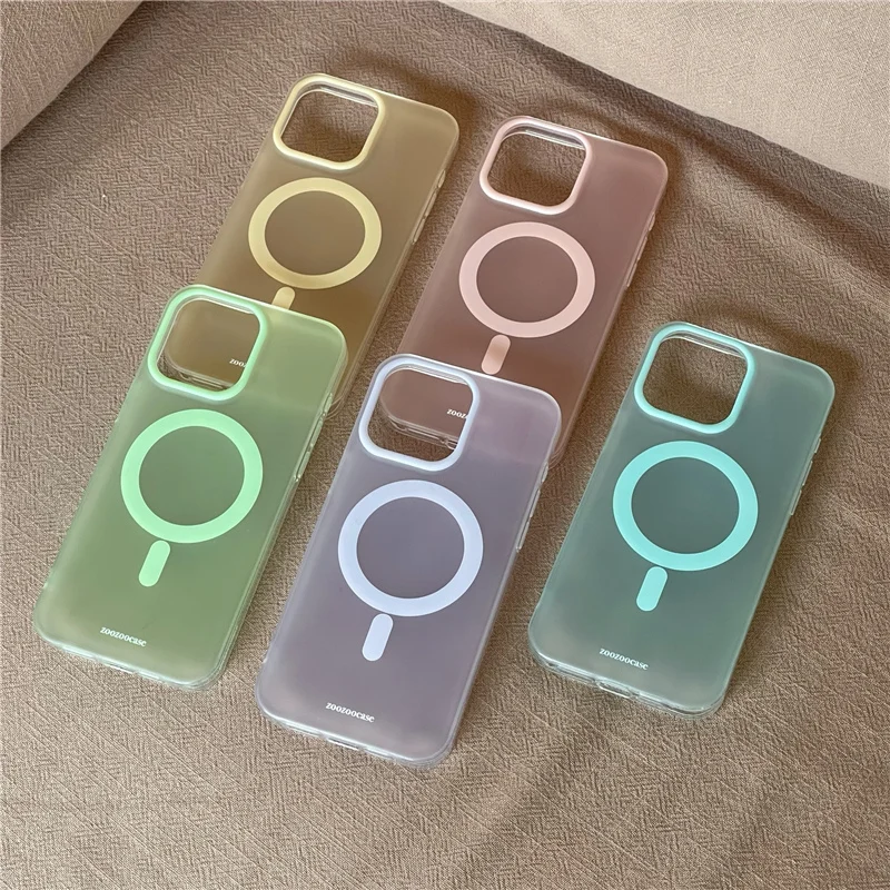 Matte Candy color Wireless charging Magsafe case for iphone 15pro 14 13 15 15 pro max Shockproof case protective back cover
Matte Candy color Wireless charging Magsafe case for iphone 15pro 14 13 15 15 pro max Shockproof case protective back cover