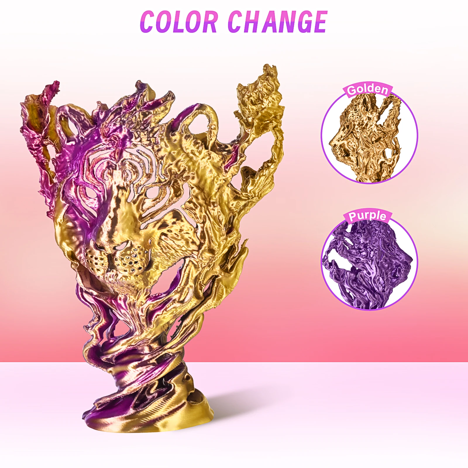 ERYONE Hyper Speed Dual Color Silk PLA 3D Printer Filament Coextrusion Shiny Finish for Enhanced Printing Performance
ERYONE Hyper Speed Dual Color Silk PLA 3D Printer Filament Coextrusion Shiny Finish for Enhanced Printing Performance