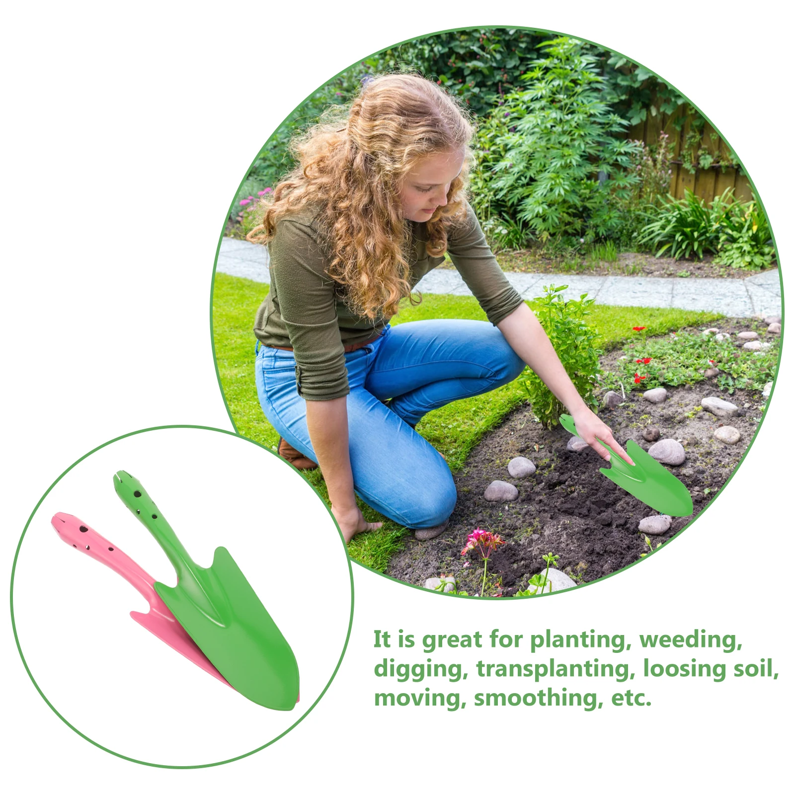 4pcs Heavy Duty Iron Garden Shovels Small Vegetable Spatula Digging Tools for Planting Weeding Transplanting Gardening Outdoor
4pcs Heavy Duty Iron Garden Shovels Small Vegetable Spatula Digging Tools for Planting Weeding Transplanting Gardening Outdoor