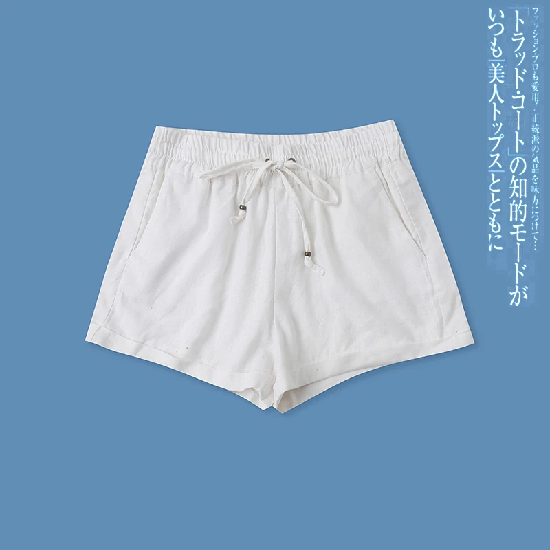 High Waist Cotton Linen Shorts Women's Versatile Slimming Elastic Belted Cuffed Casual Pants Summer New Style 14349
High Waist Cotton Linen Shorts Women's Versatile Slimming Elastic Belted Cuffed Casual Pants Summer New Style 14349