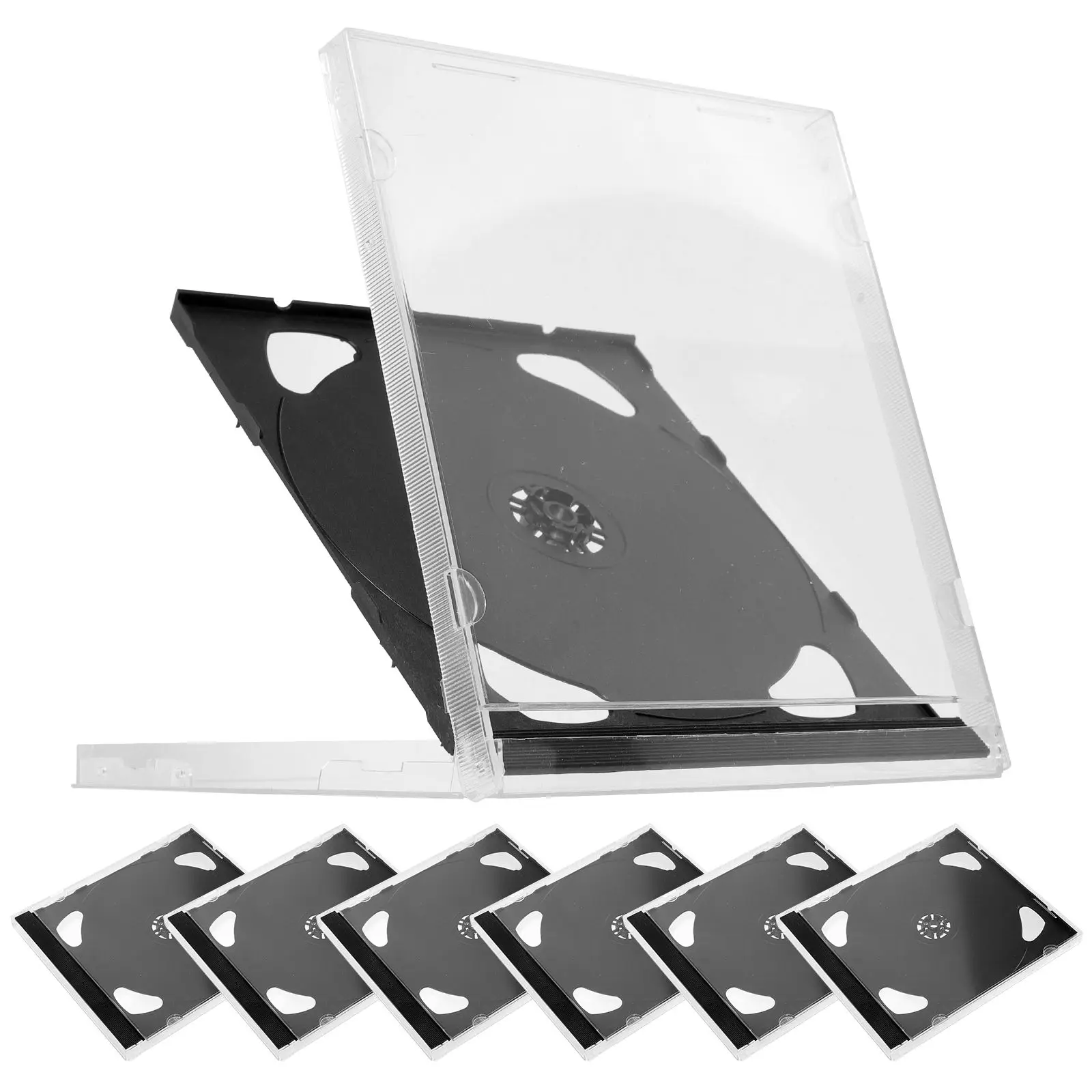 6 Pcs Plastic CD Disc Box Clear Organizer Storage Case Dvd Holder Jewel Premium Quality Durability Practicality
6 Pcs Plastic CD Disc Box Clear Organizer Storage Case Dvd Holder Jewel Premium Quality Durability Practicality