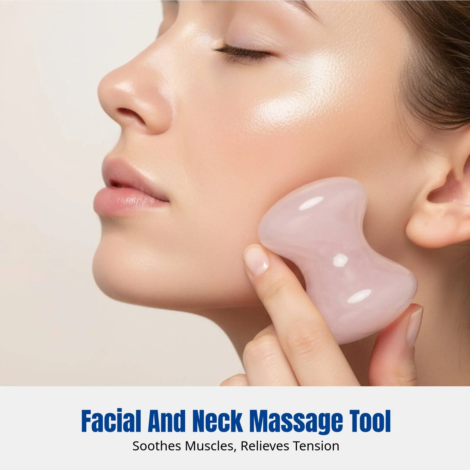 Pink Crystal Mushroom Massage Stone, Facial & Neck Channel, Cosmetic Lifting, Gua Sha Board
Pink Crystal Mushroom Massage Stone, Facial & Neck Channel, Cosmetic Lifting, Gua Sha Board