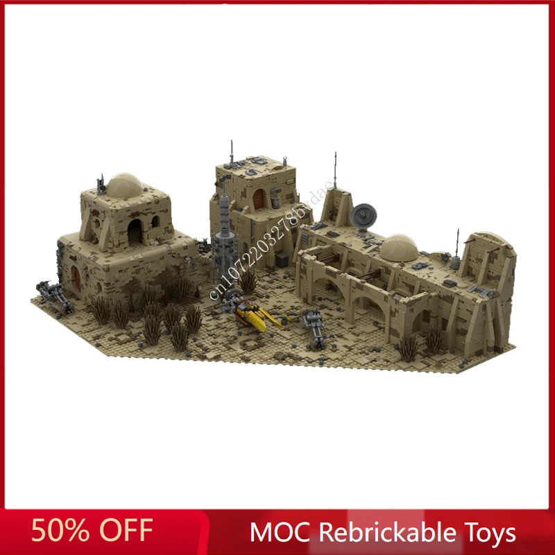 4168PCS MOC Space Battle Mos Pelgo with Mando and Cobb Vanth Model Building Blocks Technology Bricks DIY Assembly Toys Gifts
4168PCS MOC Space Battle Mos Pelgo with Mando and Cobb Vanth Model Building Blocks Technology Bricks DIY Assembly Toys Gifts