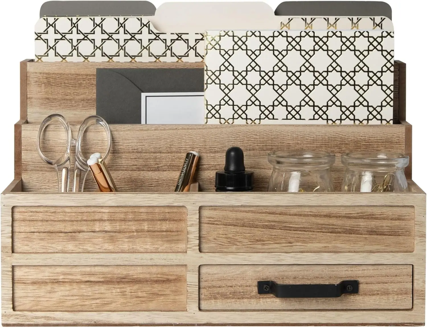 Natural Wood Mail Organizer Drawer Pen Holder Rustic Desk Bills Letters Countertop Storage
Natural Wood Mail Organizer Drawer Pen Holder Rustic Desk Bills Letters Countertop Storage