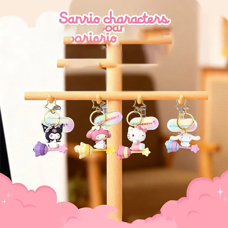 Official Sanrio Characters Magic Broom Keychain Cute PVC Bag Charm Pendant with Bell Cartoon Key Ring for Fans Birthday Gift
Official Sanrio Characters Magic Broom Keychain Cute PVC Bag Charm Pendant with Bell Cartoon Key Ring for Fans Birthday Gift