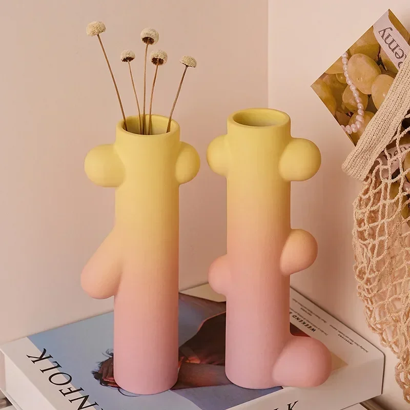 boyou2pcs 21.5cm Tall Gradient Color Ceramic Vase Modern Pink Room Decoration Dried Flower Arrangement Interior Cute Living
boyou2pcs 21.5cm Tall Gradient Color Ceramic Vase Modern Pink Room Decoration Dried Flower Arrangement Interior Cute Living