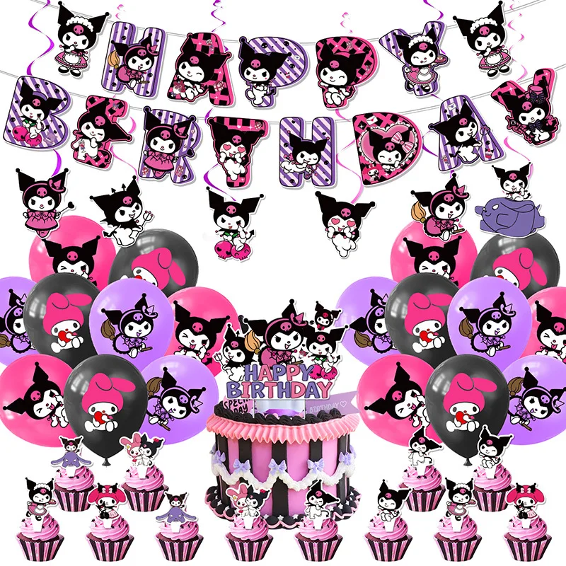 MINISO Sanrio kuromi, мелодия, фотография, украшение, баннер, воздушный шар, набор карт, праздничное украшение
MINISO Sanrio kuromi, мелодия, фотография, украшение, баннер, воздушный шар, набор карт, праздничное украшение