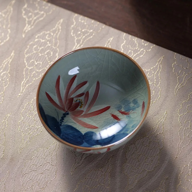 Hand-Painted Blue And White Lotus Tea Cup Ancient Clay Owner Cup for Tea Appreciation Traditional Chinese Style Ceramic Cup
Hand-Painted Blue And White Lotus Tea Cup Ancient Clay Owner Cup for Tea Appreciation Traditional Chinese Style Ceramic Cup