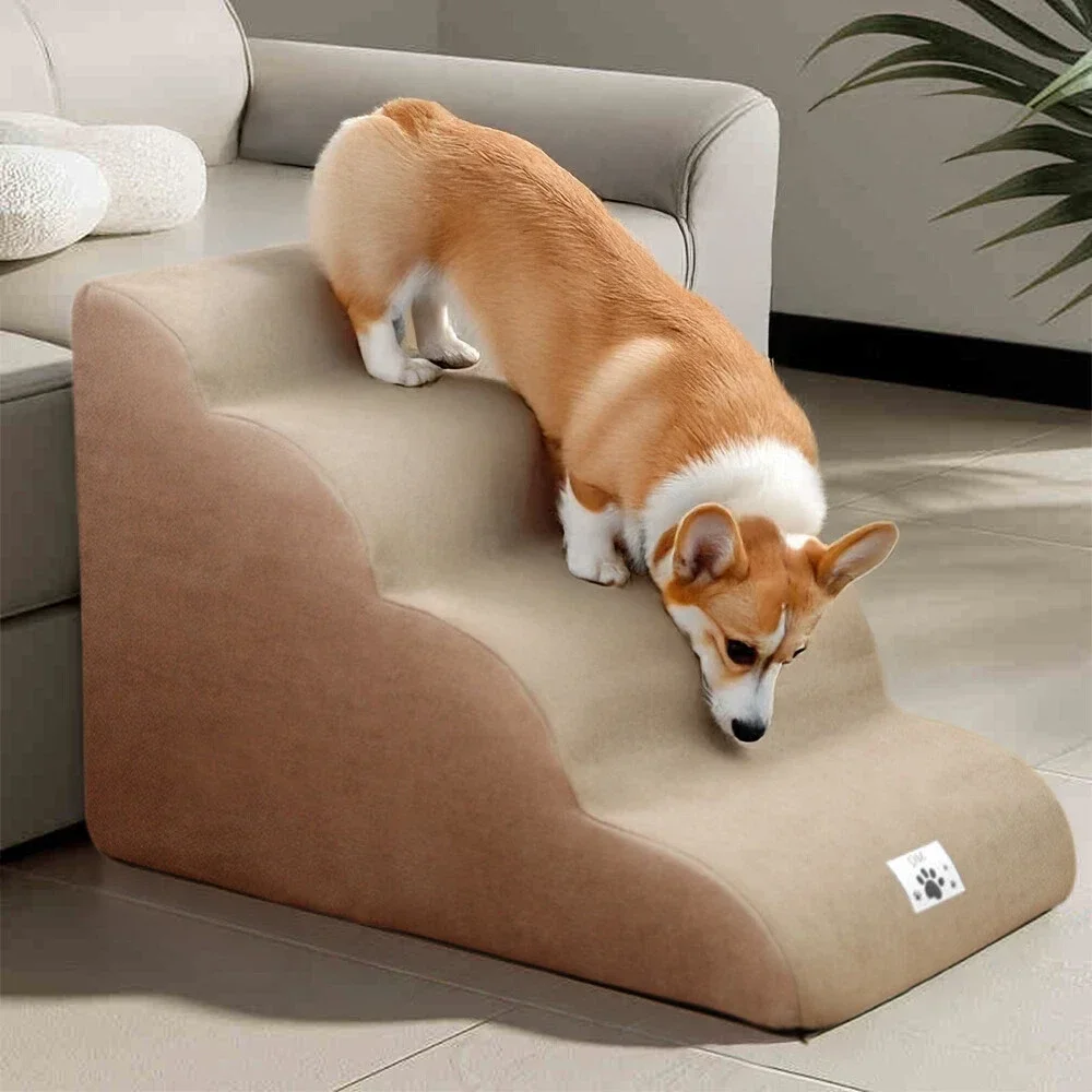 Dog Stairs Ramp for Bed 3/4-Step Dog Steps for High Bed & Couch Pet Steps for Small Dogs Cats Non-Slip Balanced Dog Indoor Ramp
Dog Stairs Ramp for Bed 3/4-Step Dog Steps for High Bed & Couch Pet Steps for Small Dogs Cats Non-Slip Balanced Dog Indoor Ramp