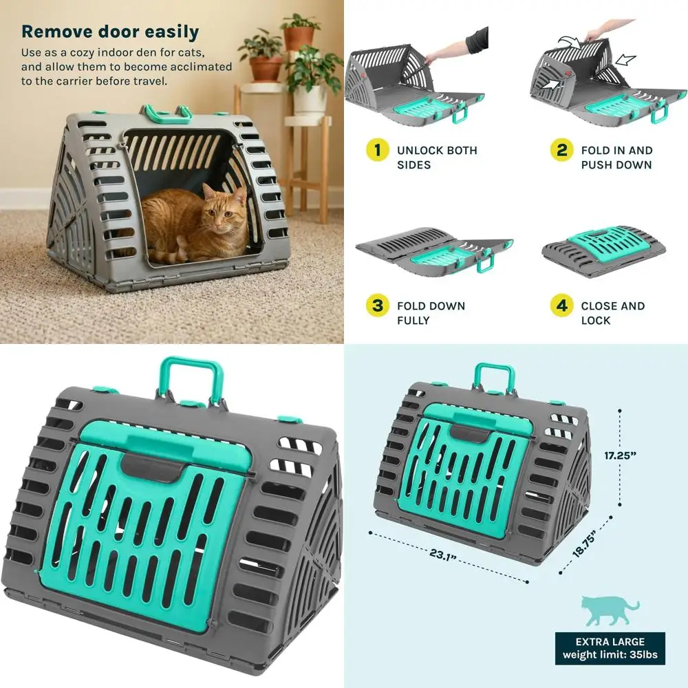 Складная пластиковая переноска для кошек на переднюю дверь автомобиля с водонепроницаемой лежанкой для путешествий
Складная пластиковая переноска для кошек на переднюю дверь автомобиля с водонепроницаемой лежанкой для путешествий