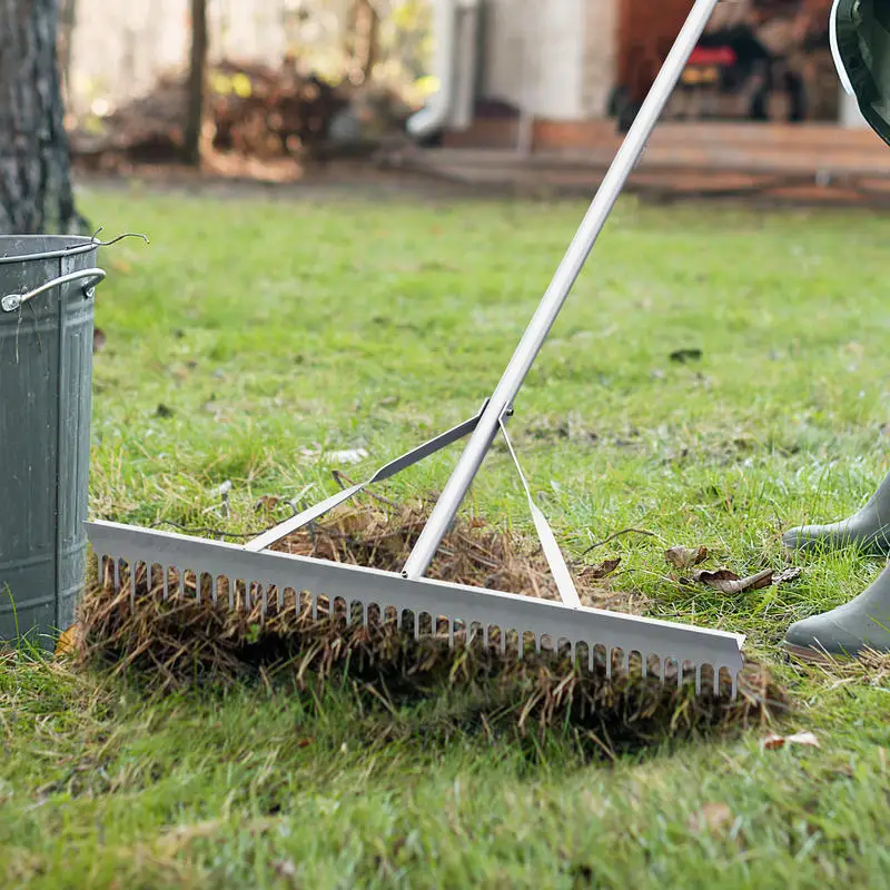 Aluminum Rake with 36 Inch Wide Rake Head and 68 Inch Long Handle
Aluminum Rake with 36 Inch Wide Rake Head and 68 Inch Long Handle