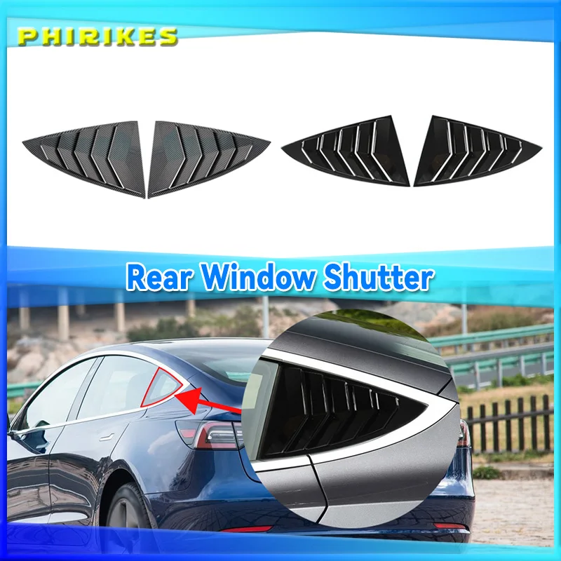 2PCS Car Rear Triangle Window Shutters Triangle Sunshade Modified for Tesla Model 3 Rear Window Shutter Patch ABS Shark Gill
2PCS Car Rear Triangle Window Shutters Triangle Sunshade Modified for Tesla Model 3 Rear Window Shutter Patch ABS Shark Gill
