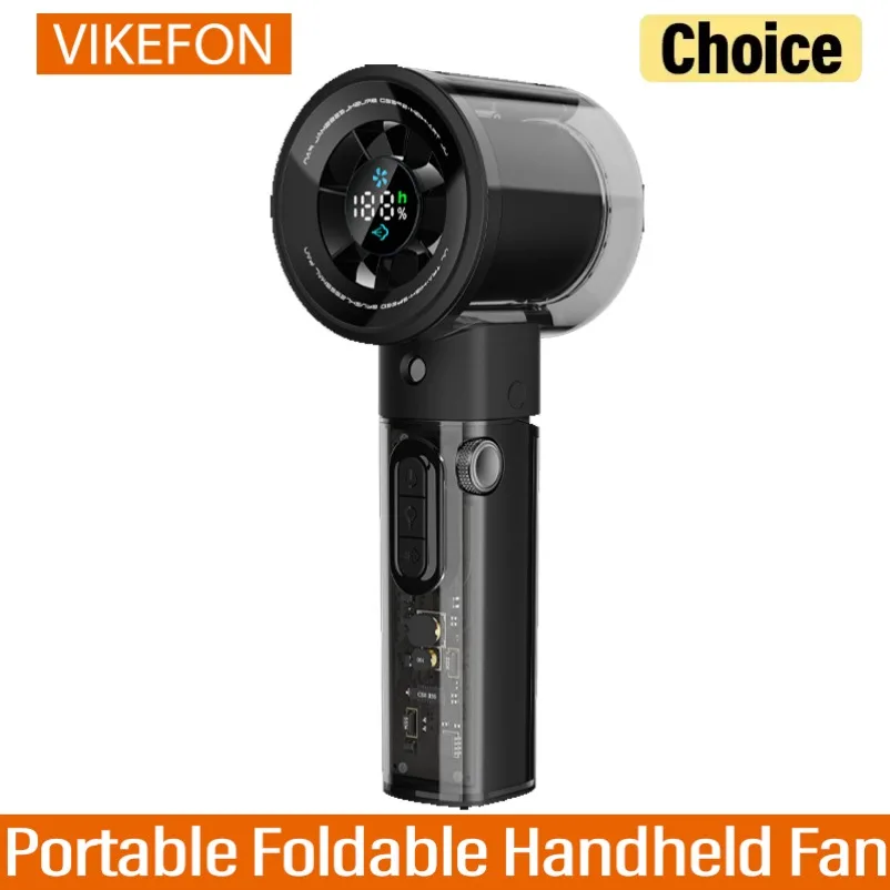 Transparent Handheld Spray Fan 100-Speed Dial Cooling Fan with AI LED Display 10H Battery Mist Fan for Concerts Travel Office
Transparent Handheld Spray Fan 100-Speed Dial Cooling Fan with AI LED Display 10H Battery Mist Fan for Concerts Travel Office