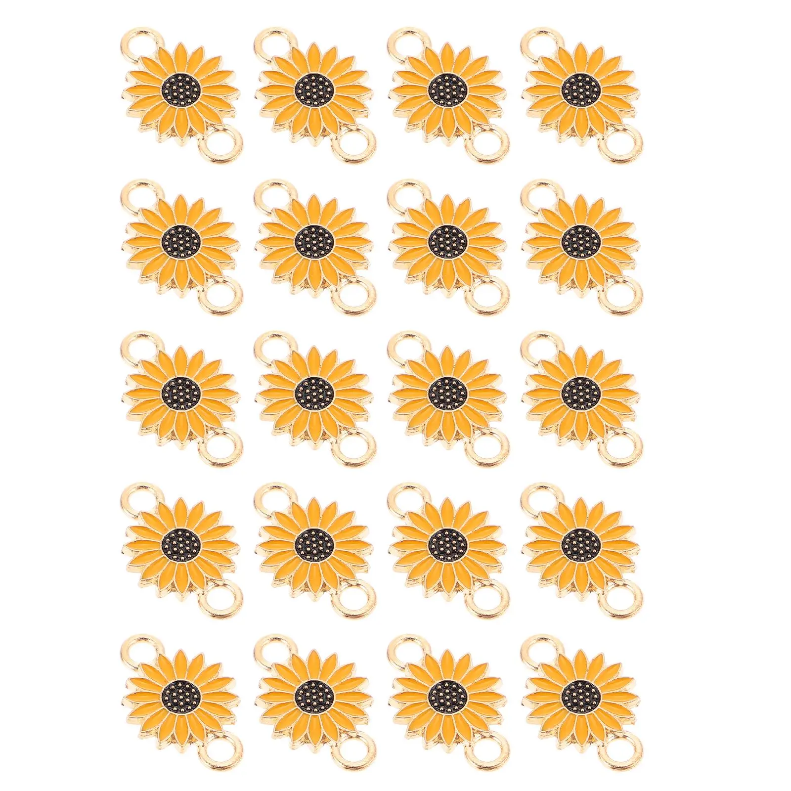 20 Pcs Sunflower Accessories Yellow Alloy DIY Jewelry Making Charms Pendant Supplies Long Lasting Durable Decorative Materials
20 Pcs Sunflower Accessories Yellow Alloy DIY Jewelry Making Charms Pendant Supplies Long Lasting Durable Decorative Materials