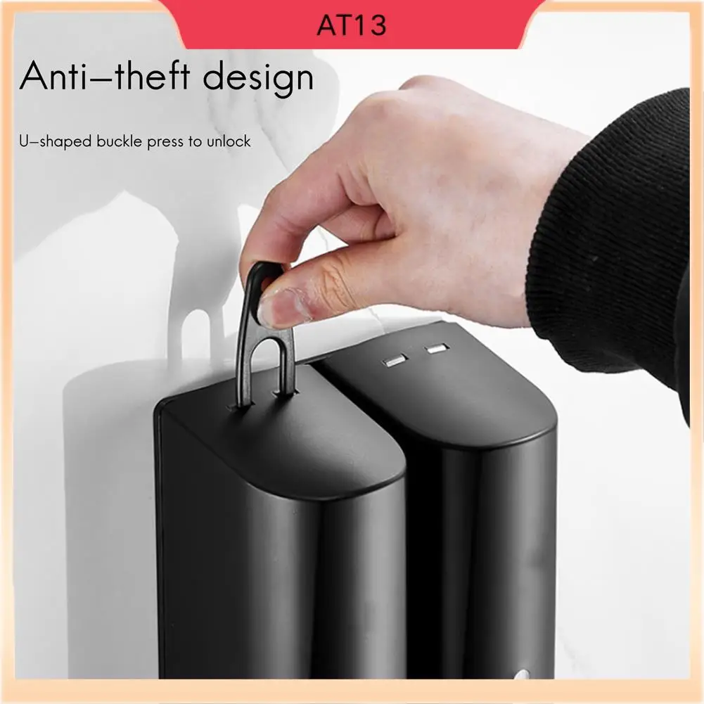 AT13 2X350 мл дозатор мыла настенный ручной дозатор мыла для ванной комнаты гель для душа держатель дозатора жидкого шампуня
AT13 2X350 мл дозатор мыла настенный ручной дозатор мыла для ванной комнаты гель для душа держатель дозатора жидкого шампуня