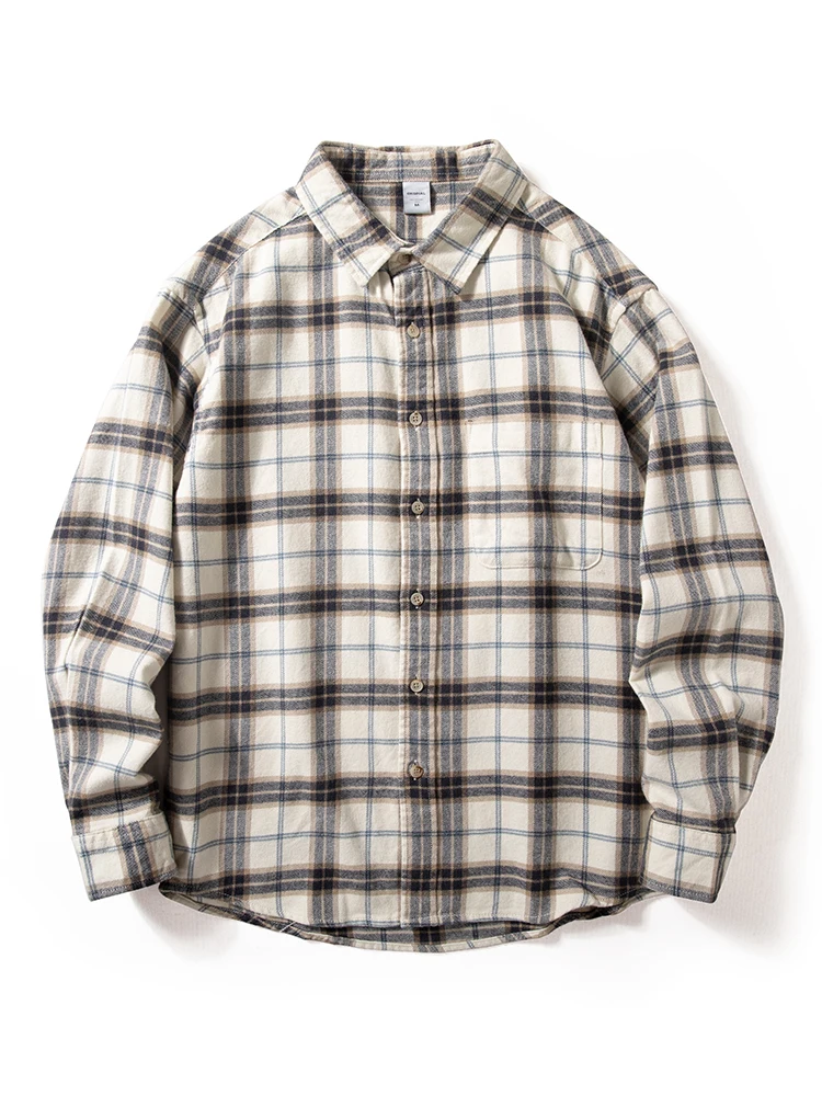 Trendy Men's Plaid Long Sleeve Shirt Pure Cotton Loose Casual Style Spring Summer Breathable Comfortable Street Fashion Top
Trendy Men's Plaid Long Sleeve Shirt Pure Cotton Loose Casual Style Spring Summer Breathable Comfortable Street Fashion Top