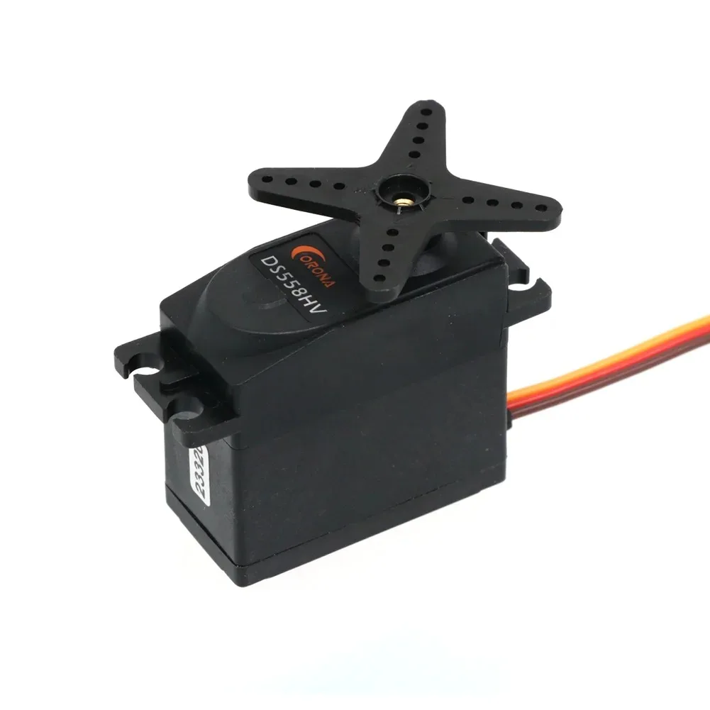 Corona DS558HV Standard Digital Metal Gear Servo 14kg / 0.18sec / 58g For RC Airplane Car Robot Simulator Model DIY Accessories
Corona DS558HV Standard Digital Metal Gear Servo 14kg / 0.18sec / 58g For RC Airplane Car Robot Simulator Model DIY Accessories