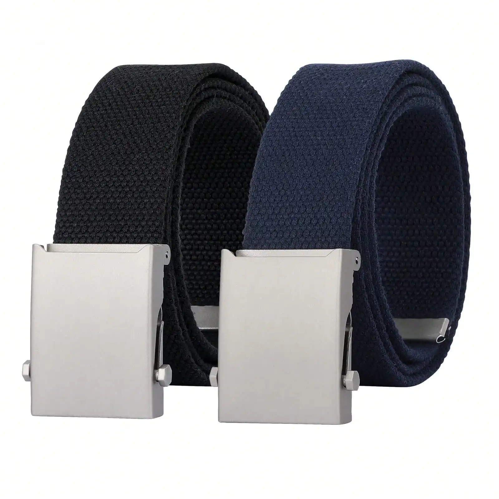 2PCS Canvas Web Belt For Men Adjustable Cloth Fabric Military Belt With Metal Buckle
2PCS Canvas Web Belt For Men Adjustable Cloth Fabric Military Belt With Metal Buckle