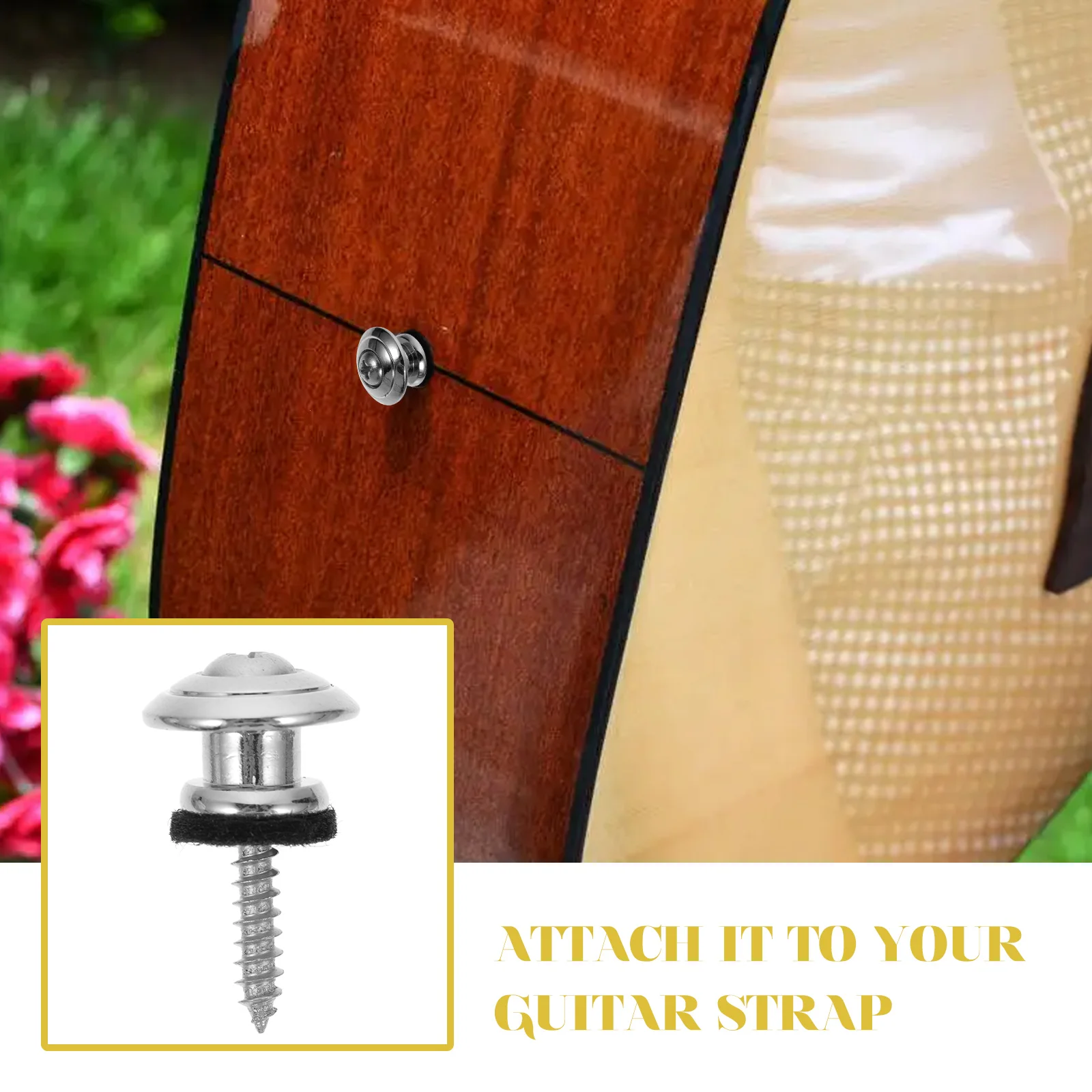 5pcs Guitar Strap Locks Metal Durable Electroplating Smooth Bass Acoustic Electric Guitar Parts Attachment Repair Kit Buttons
5pcs Guitar Strap Locks Metal Durable Electroplating Smooth Bass Acoustic Electric Guitar Parts Attachment Repair Kit Buttons